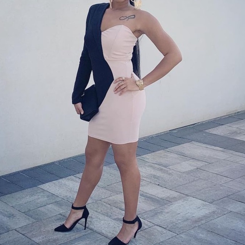 Two tone blazer dress - M